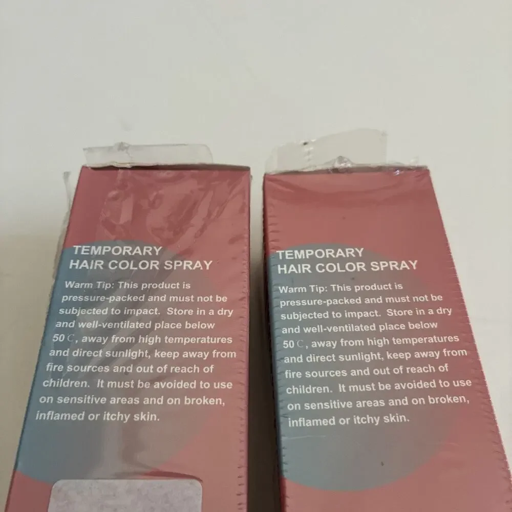 Lot Of 2 Temporary Hair Color Spray 5.07 fl oz Ice Dating Dye Washable Halloween